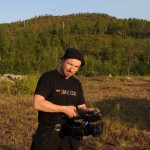 One of the film guys! This is the man that bought a piece of land, cut down the trees and built a big wooden house with his own hands. He also ran the marathon in a pair of 1 kg heavy boots!