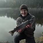 We did a short trip to a lake outside Gothenburg in the autumn. Joona got this one!